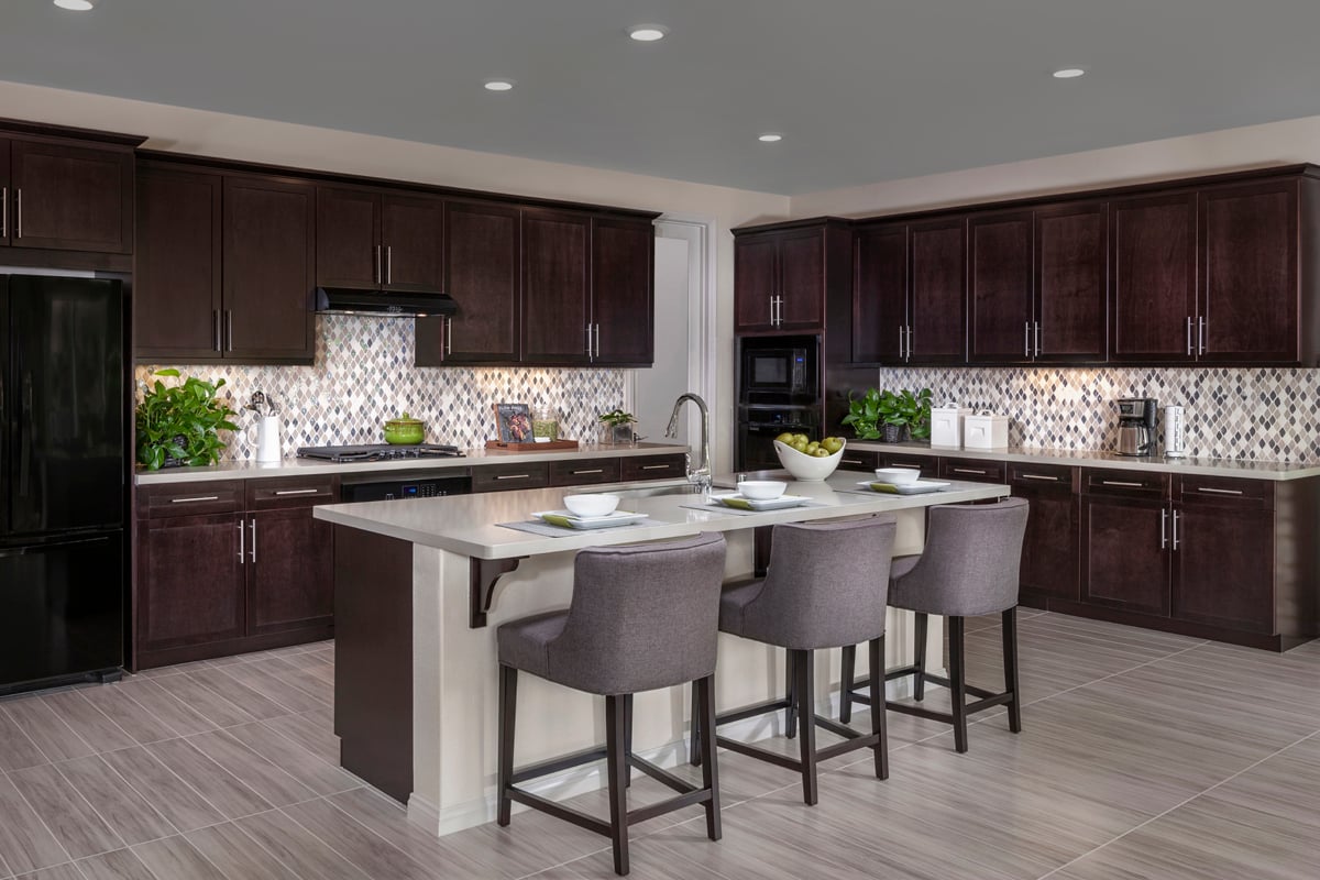 KB model home kitchen in Simi Valley, CA