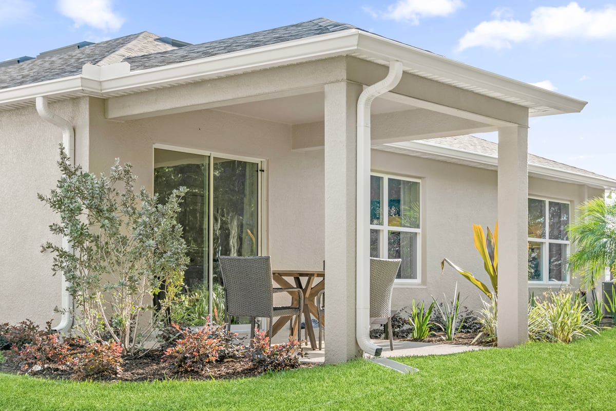 Covered patio