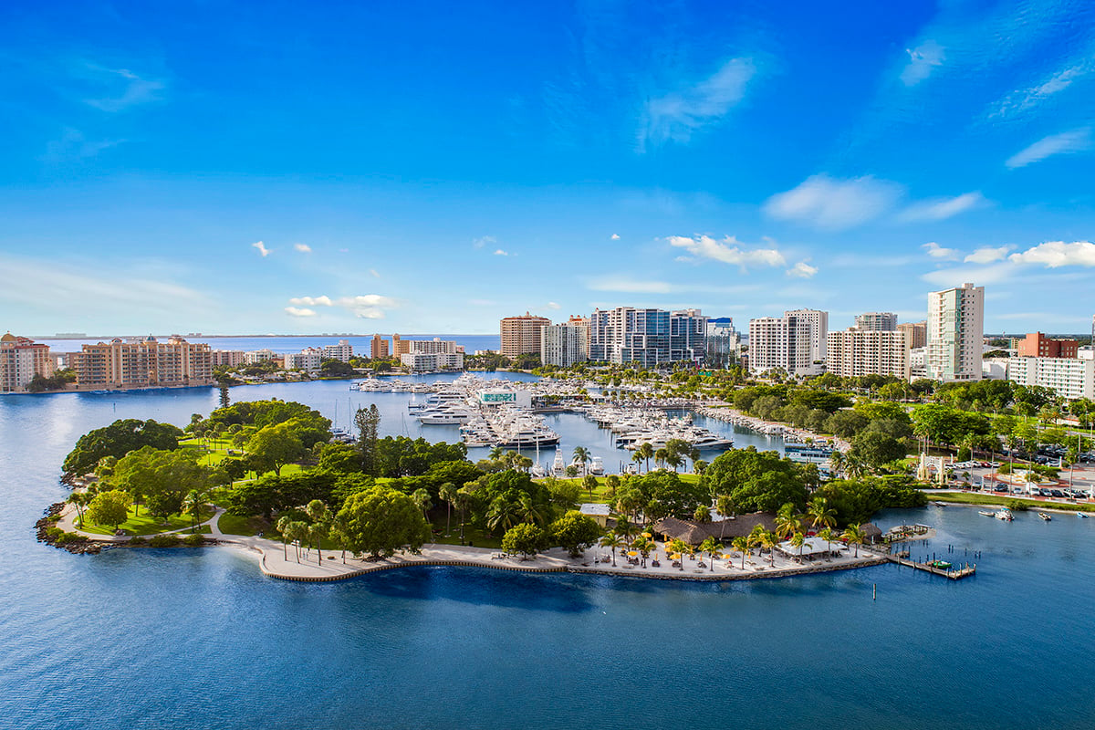 Easy drive to scenic Bayfront Park