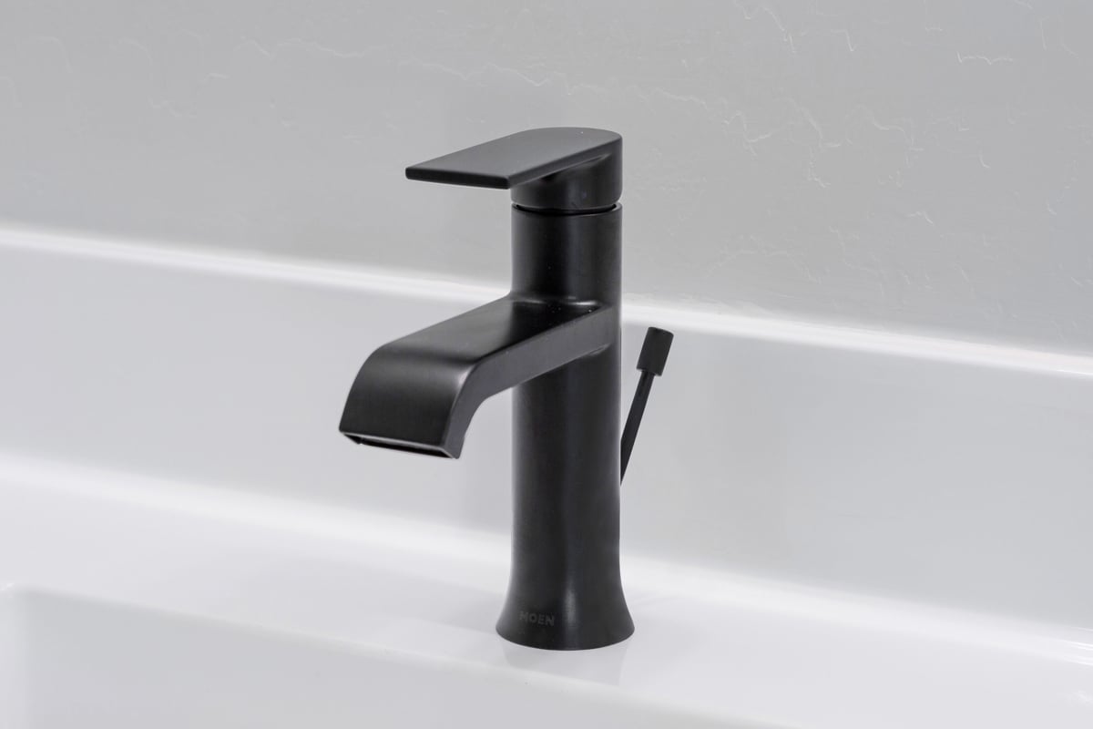 Moen® matte black bath faucet
