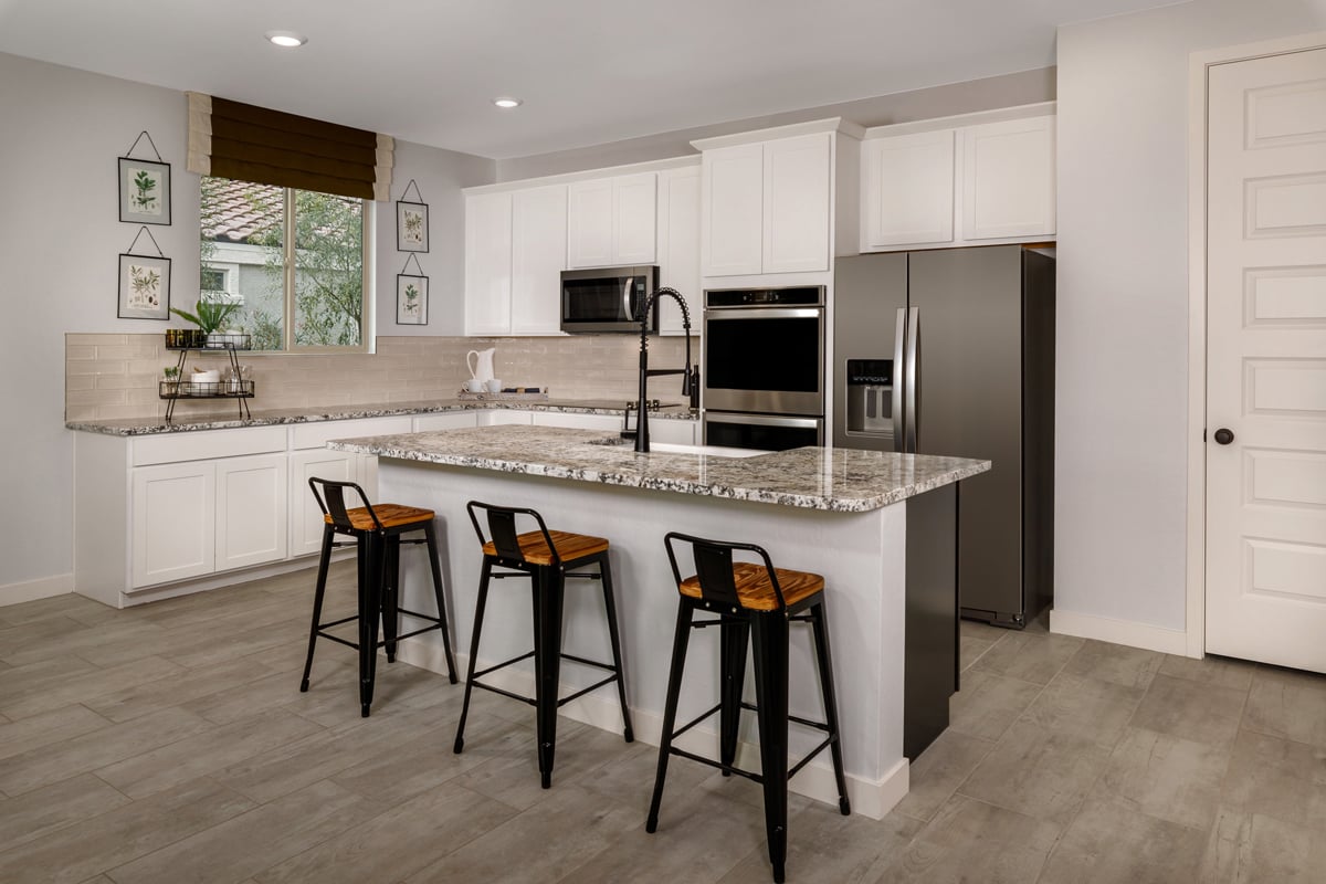 KB model home kitchen in Casa Grande, AZ