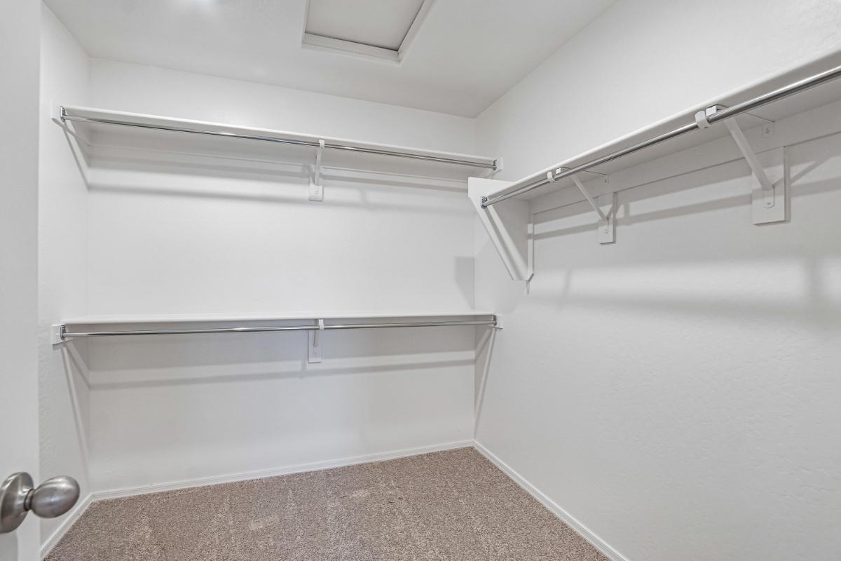 Primary walk-in closet
