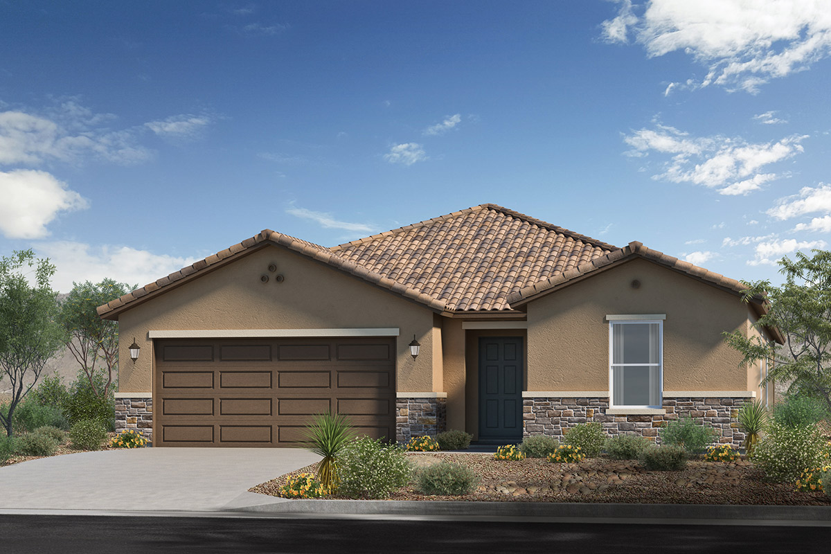 Plan 1888 Elevation A with optional stone