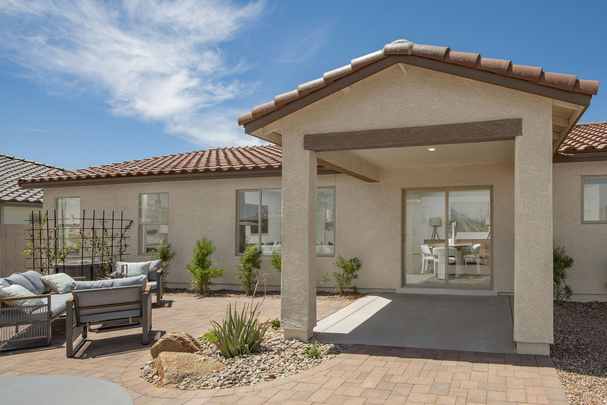 Covered back patio