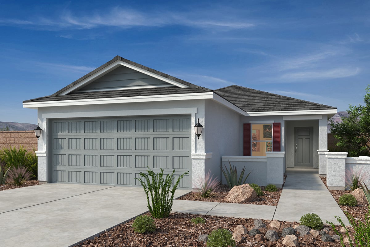 Plan 1383 Modeled New Home Floor Plan in Magnolia at Desert Passage by KB Home