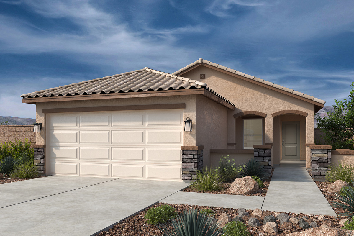 Plan 1620 Modeled New Home Floor Plan in Magnolia at Desert Passage by KB Home