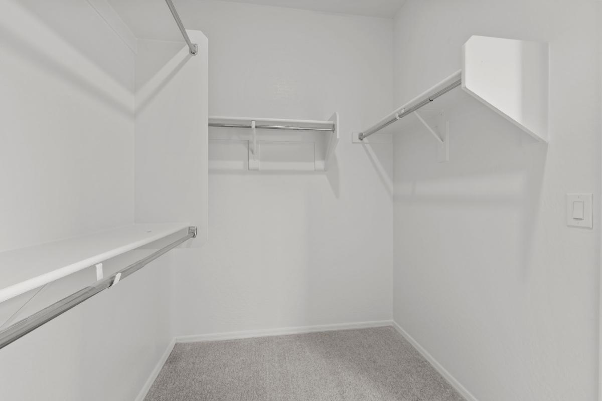 Primary walk-in closet