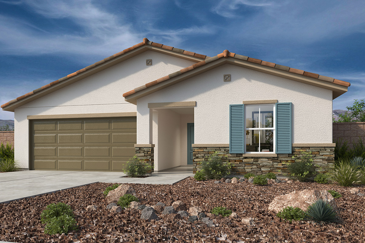Exterior C with masonry