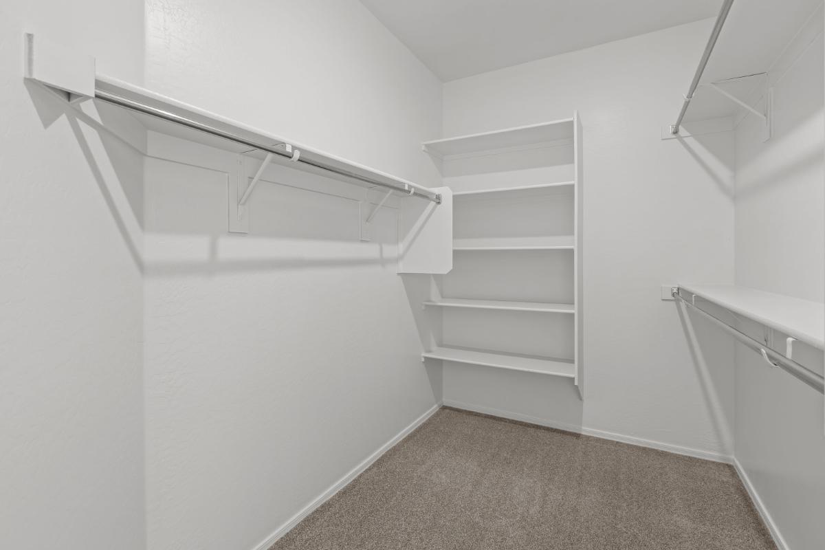 Primary walk-in closet
