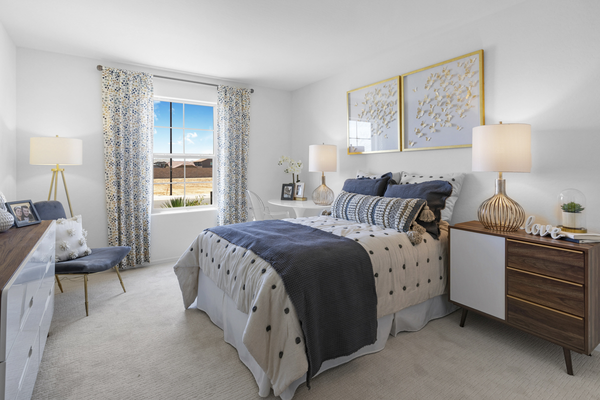 Spacious primary suite