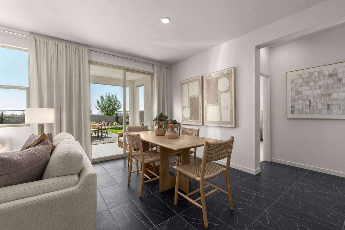 Dining area off great room