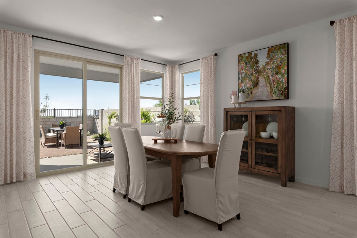 Dining area off great room