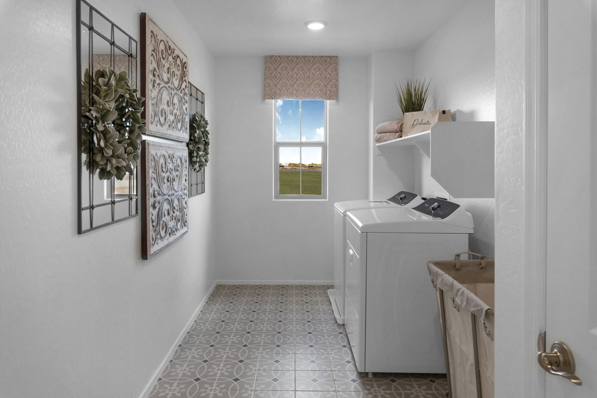 Dedicated laundry room