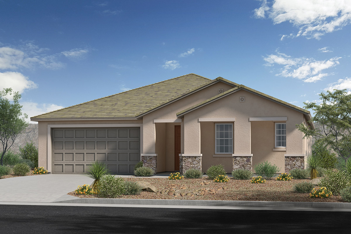 Exterior C with stone