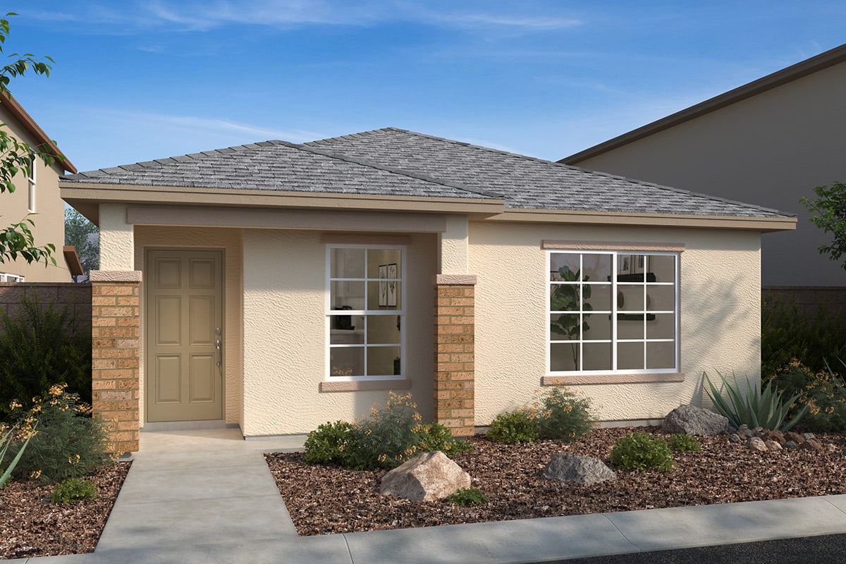 Exterior C with masonry