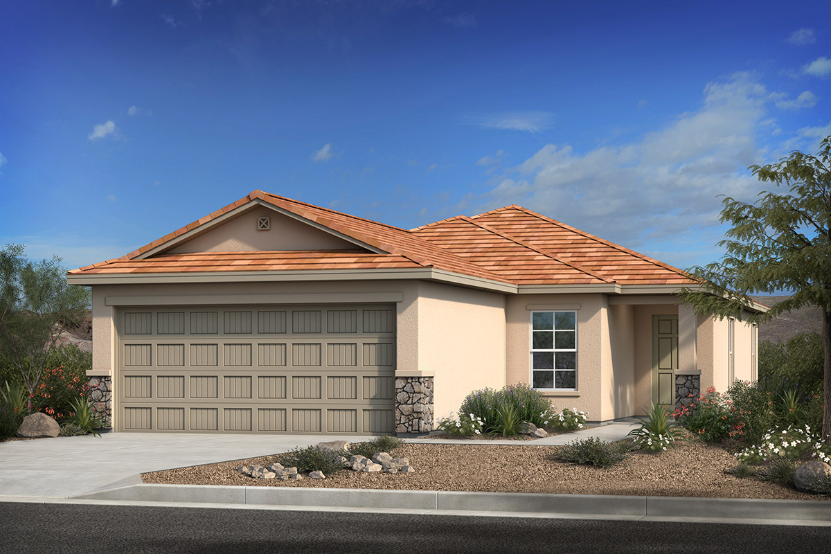 Exterior C with stone