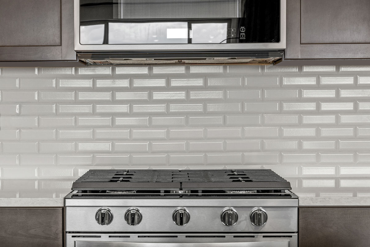 Tile backsplash