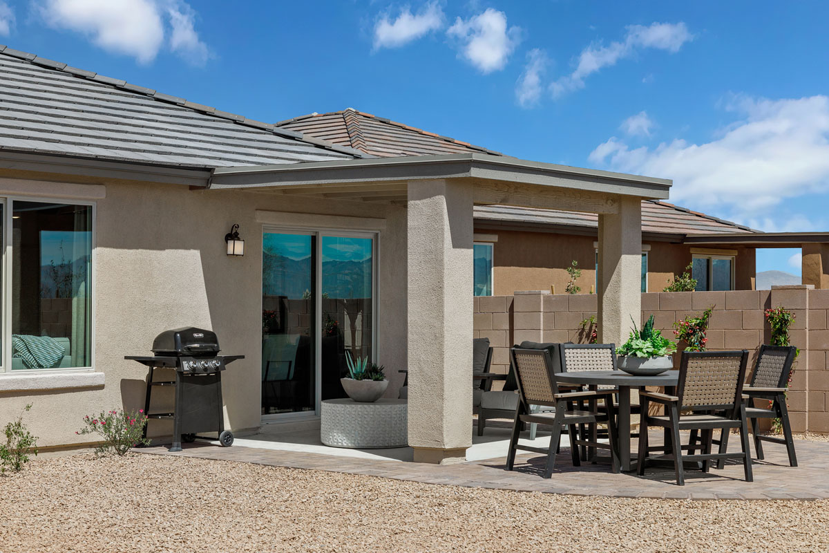 Covered back patio