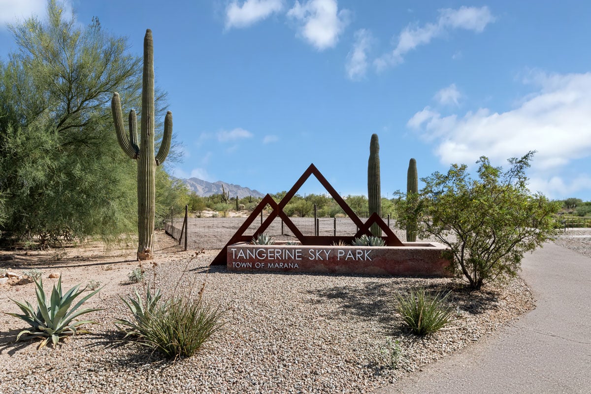 Short drive to Tangerine Sky Park