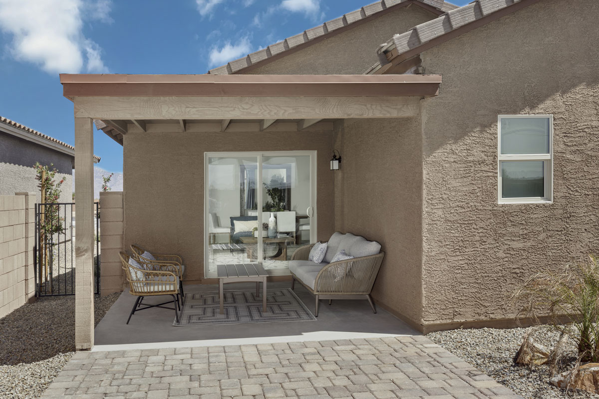 Covered back patio