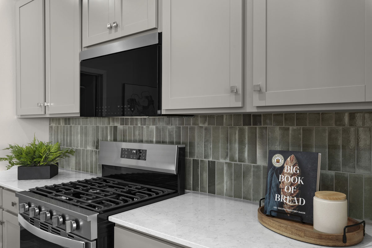 Upgraded kitchen backsplash