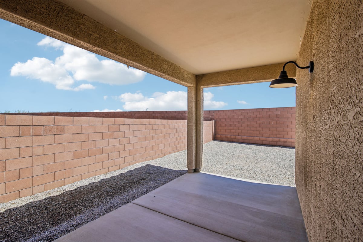 Covered patio
