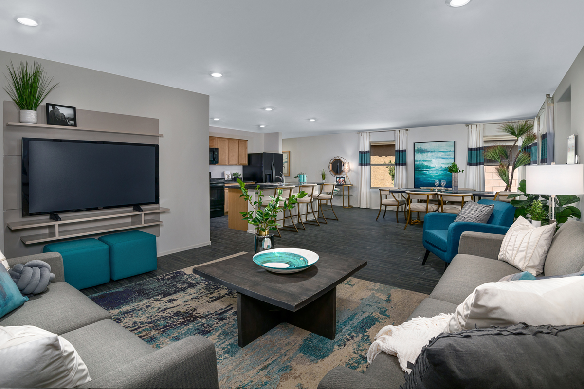 New Homes in Tucson, AZ - Silver Ridge at Rocking K Plan 1745 Great Room 