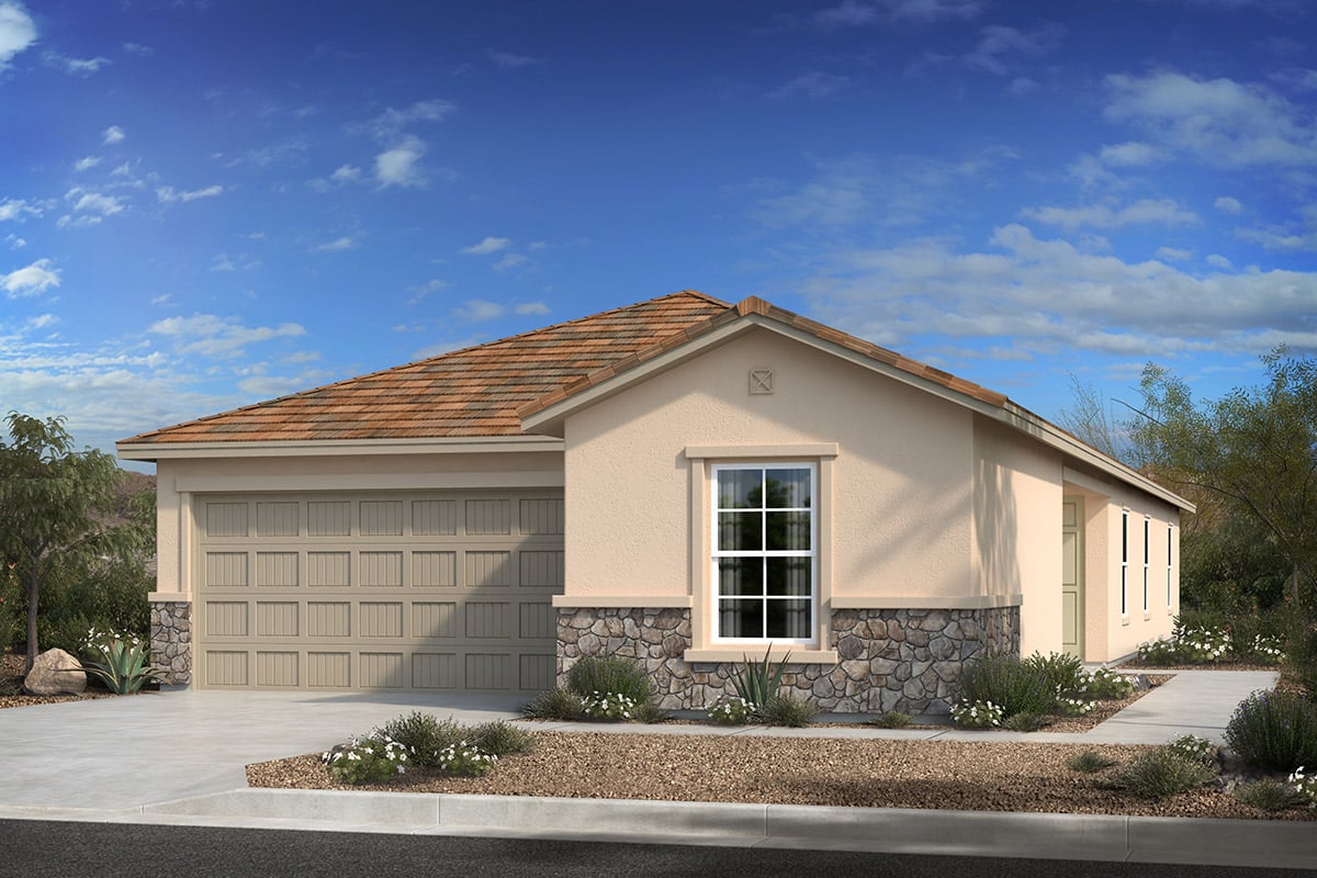 New Homes in Marana, AZ - The Legends at Gladden Farms Plan 2191 Elevation C with Optional Stone 