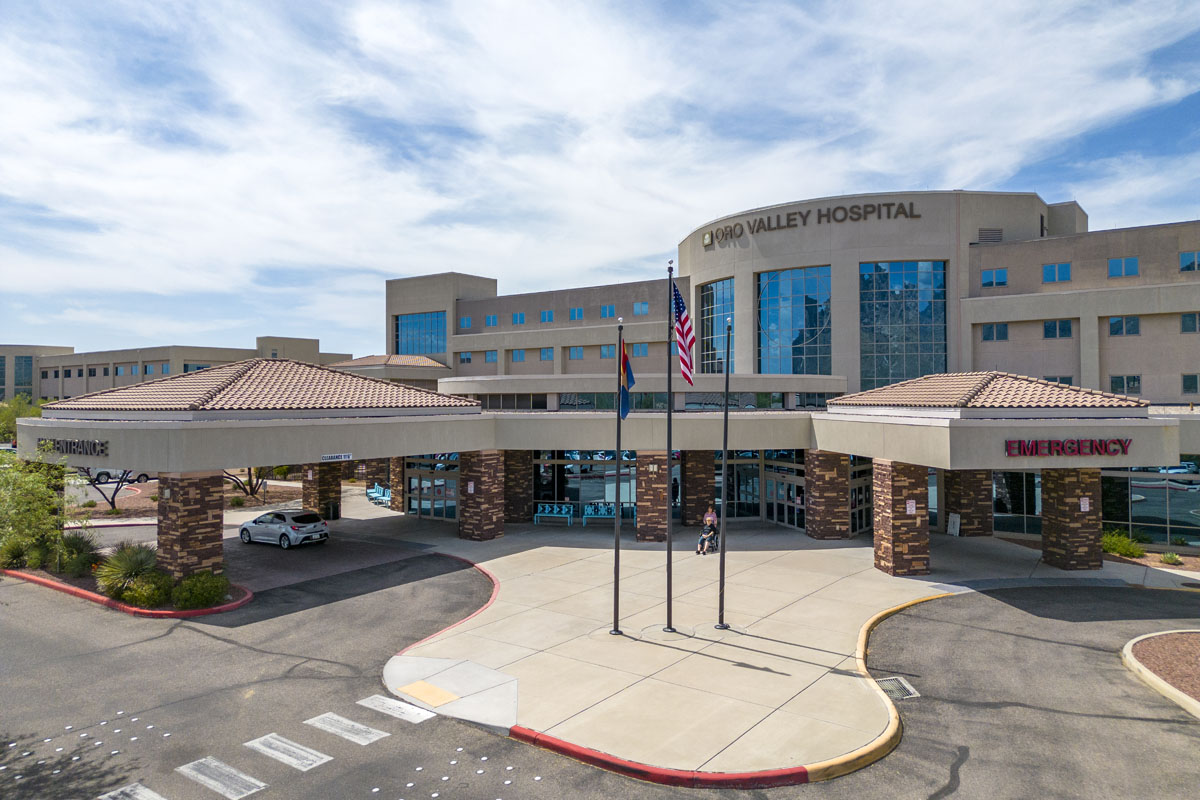 A short drive to Oro Valley Hospital