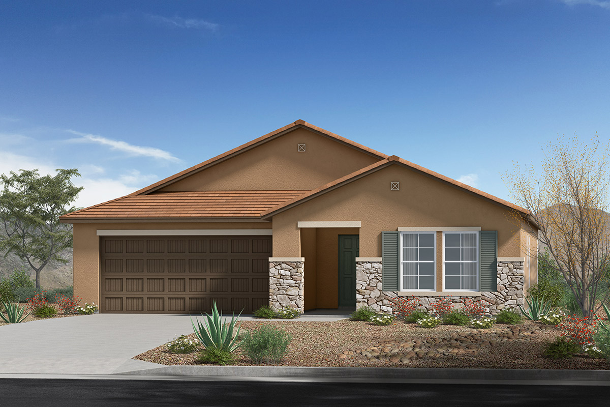 Exterior C with stone 