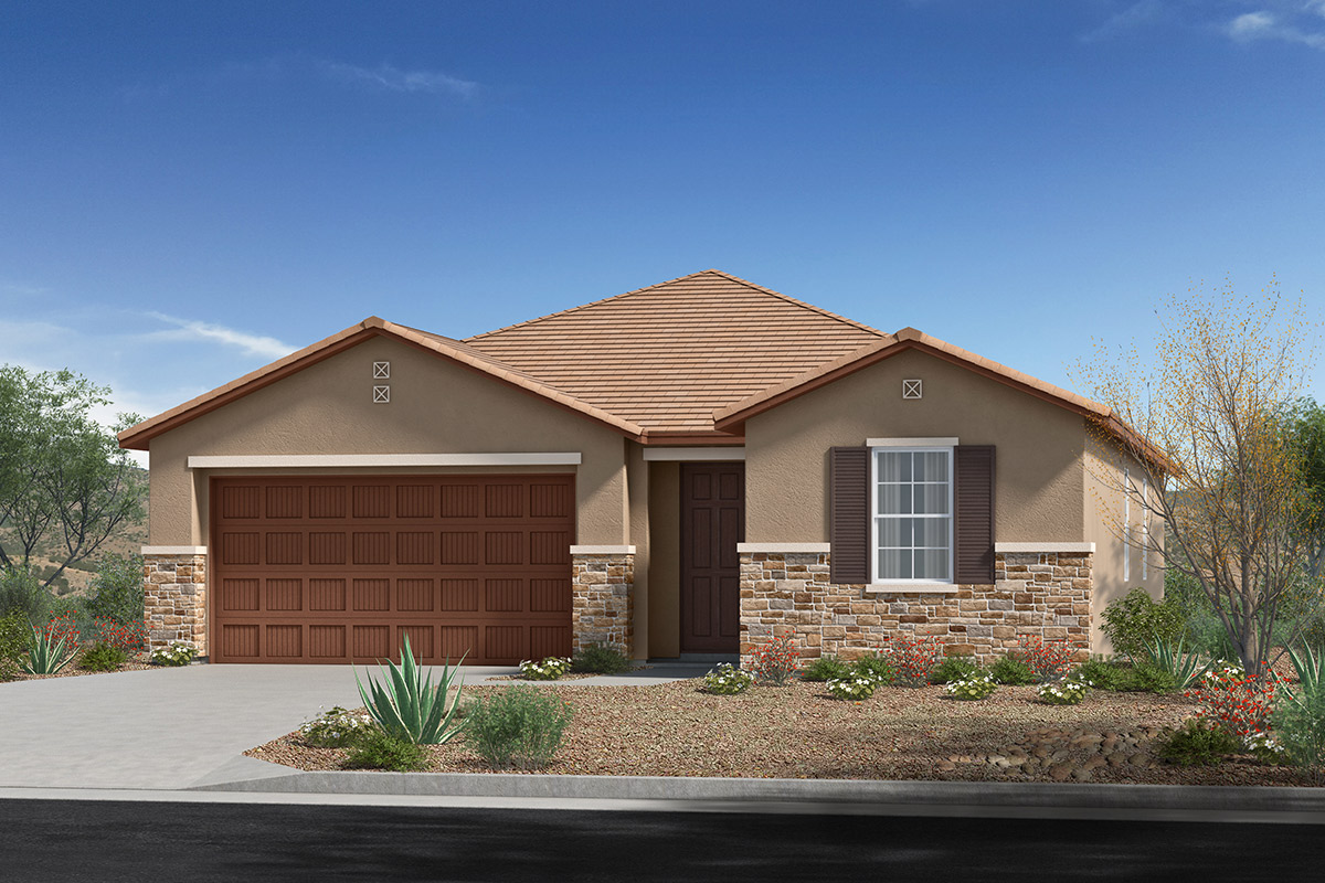 Exterior C with stone