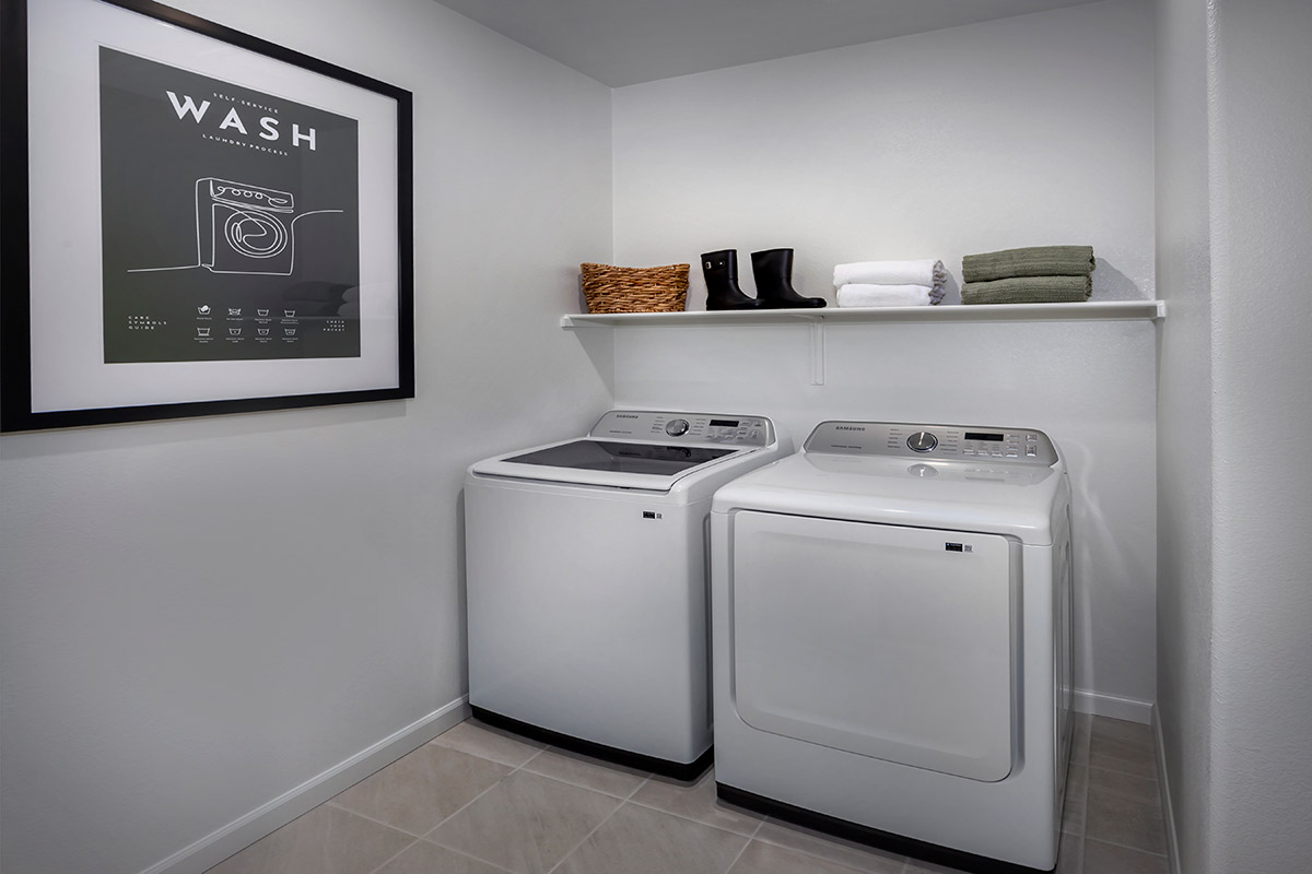 Dedicated laundry room