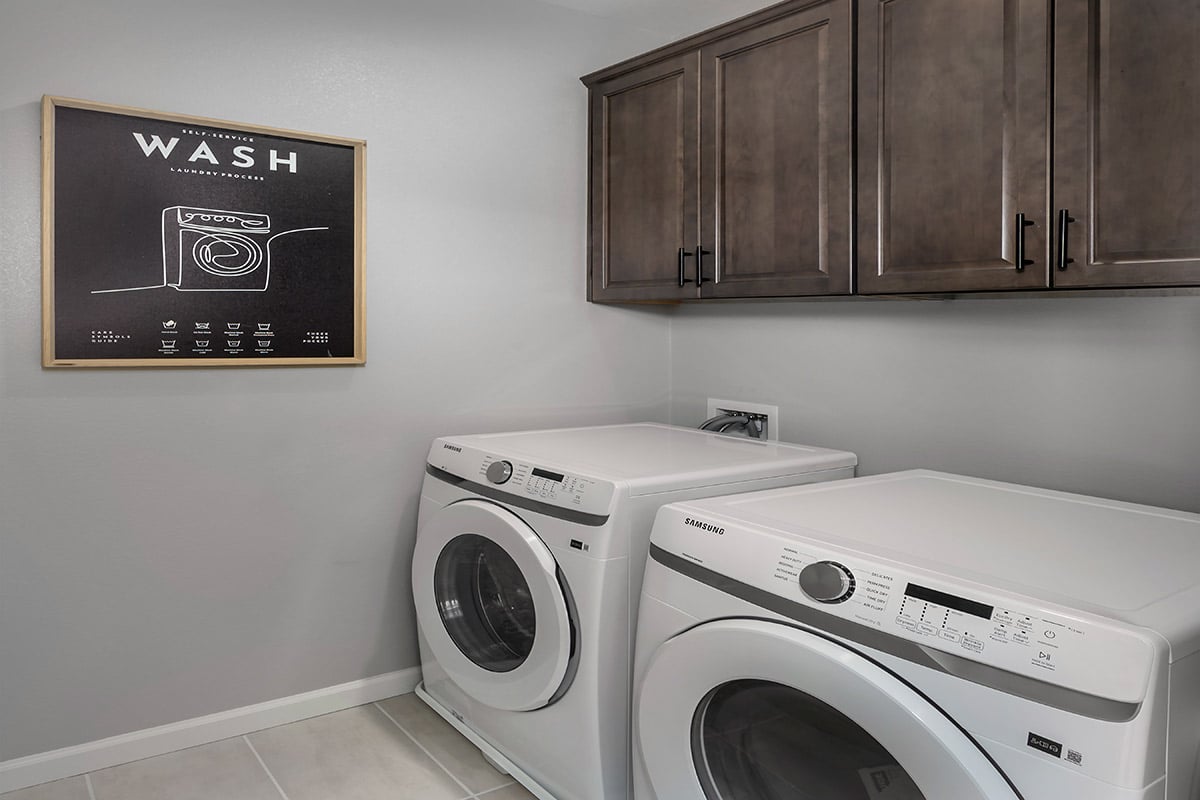 Dedicated laundry room