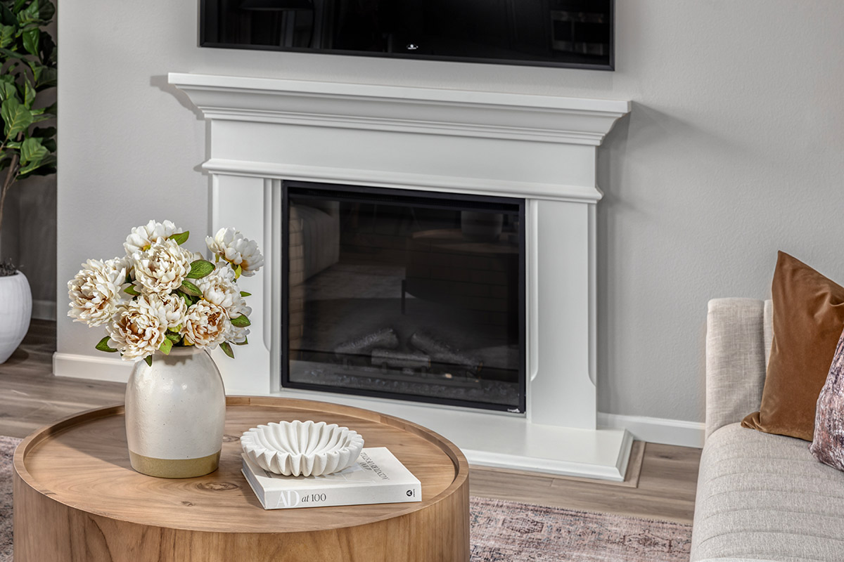 Optional fireplace at family room
