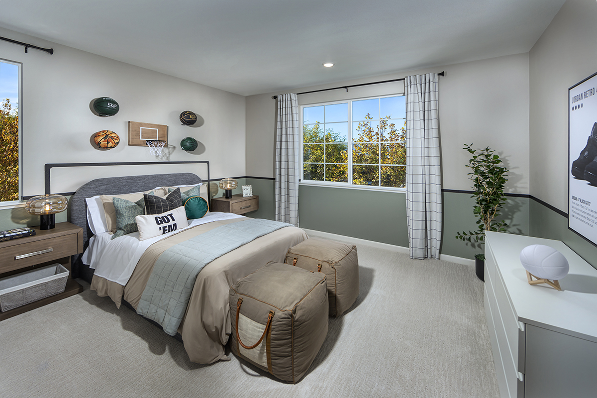 Spacious secondary bedrooms