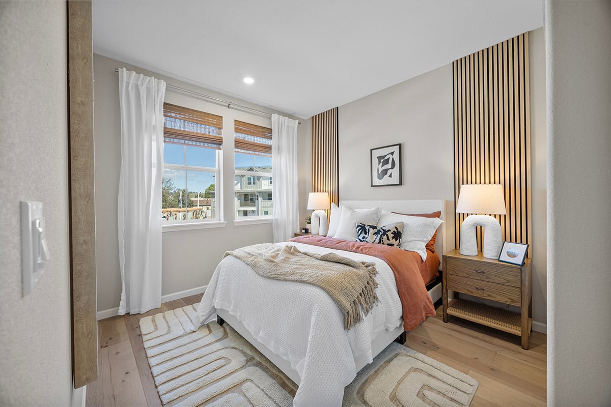 Spacious secondary bedrooms