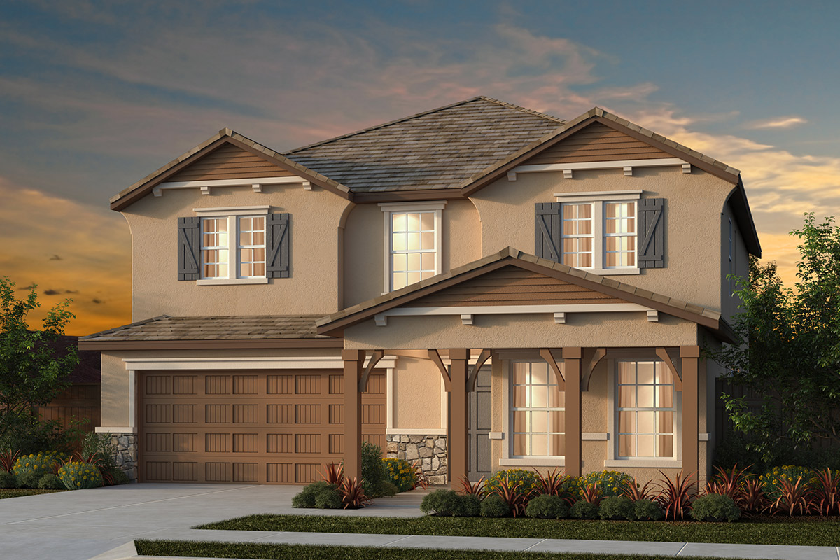 New Homes in Manteca, CA - Haven Villas at Sundance Plan 2674 - French Cottage