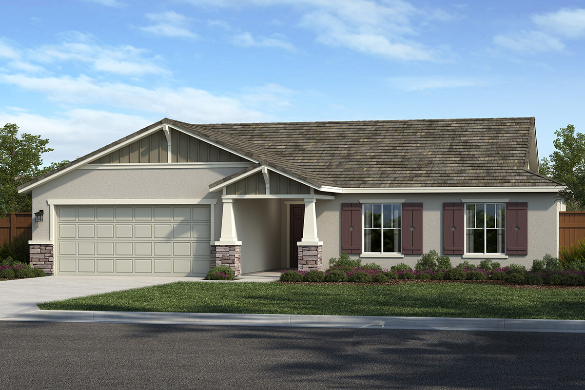 New Homes in Vacaville, CA - Wildhawk at Roberts Ranch Plan 1523 Elevation A