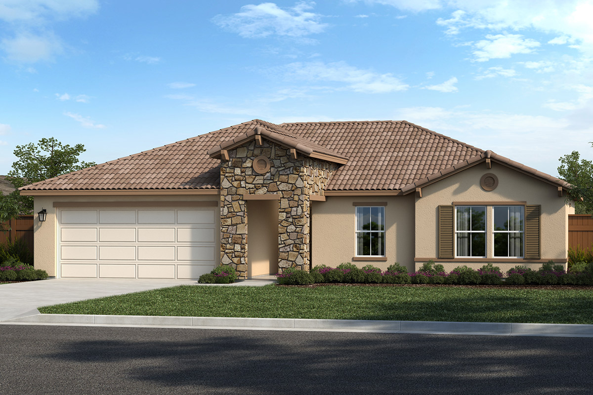 New Homes in Vacaville, CA - Wildhawk at Roberts Ranch Plan 1523 Elevation C