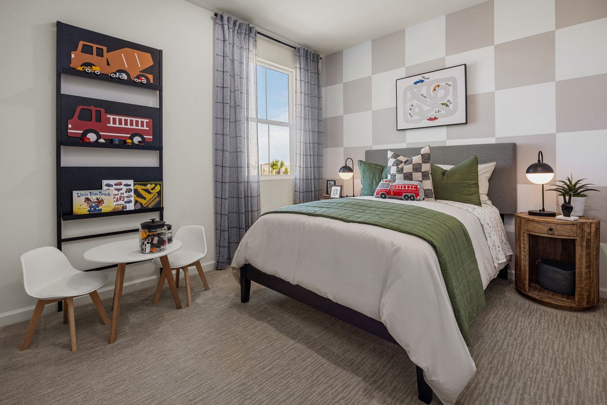 Spacious secondary bedrooms