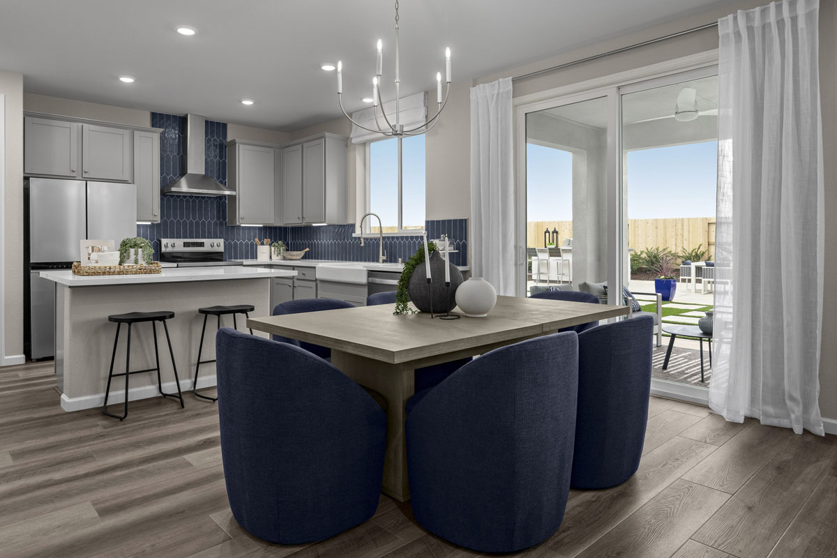 Spacious dining area