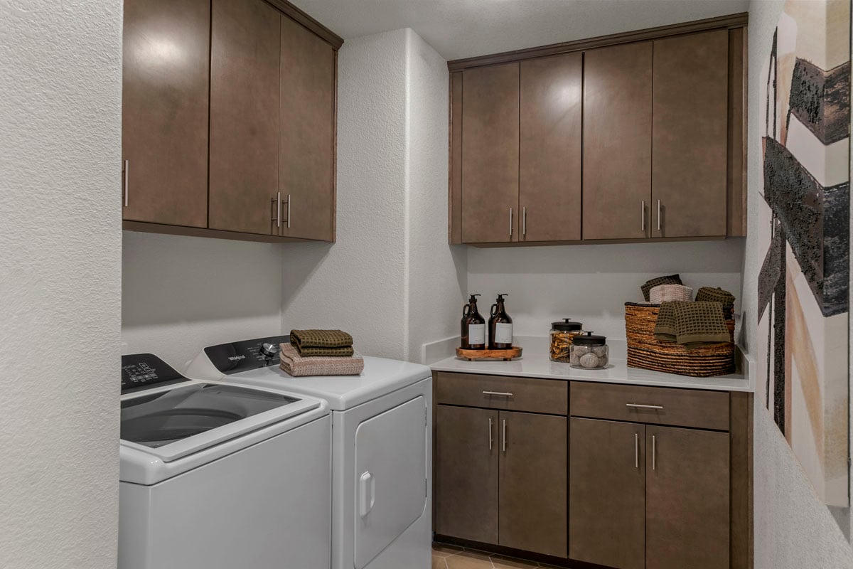 Upstairs laundry room