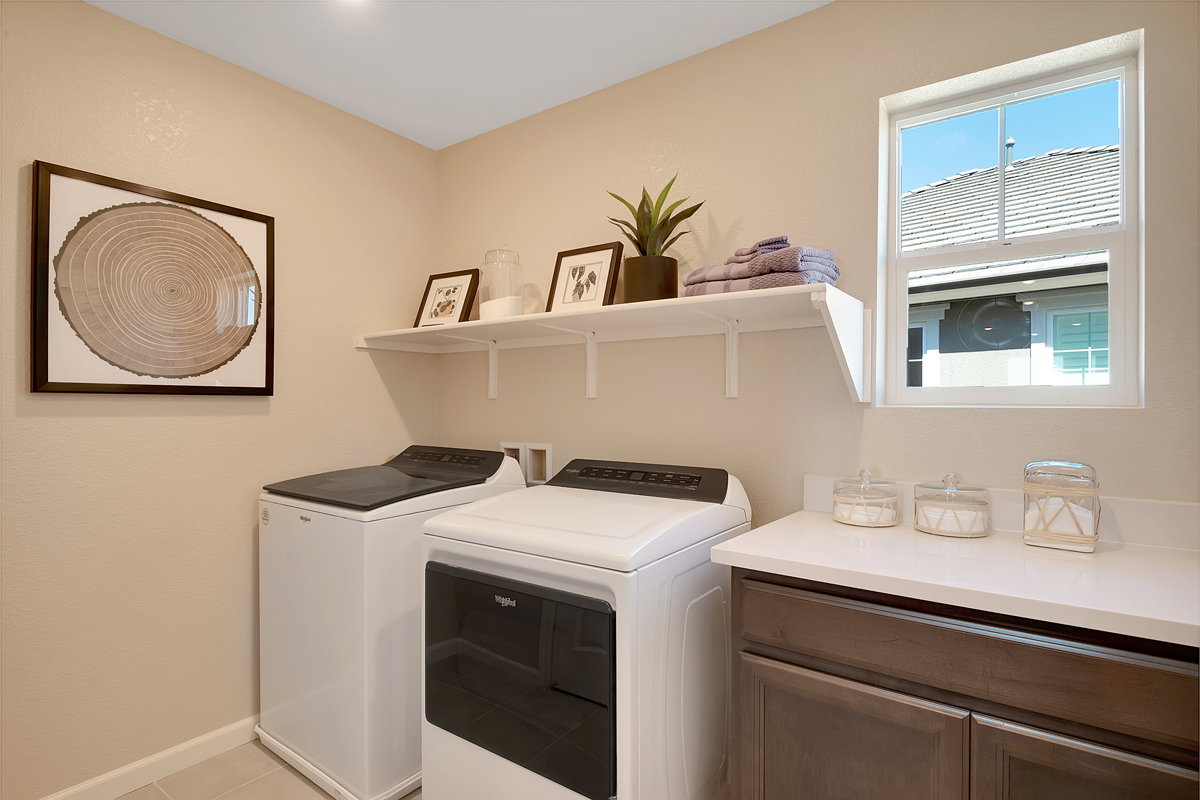 Upstairs dedicated laundry room
