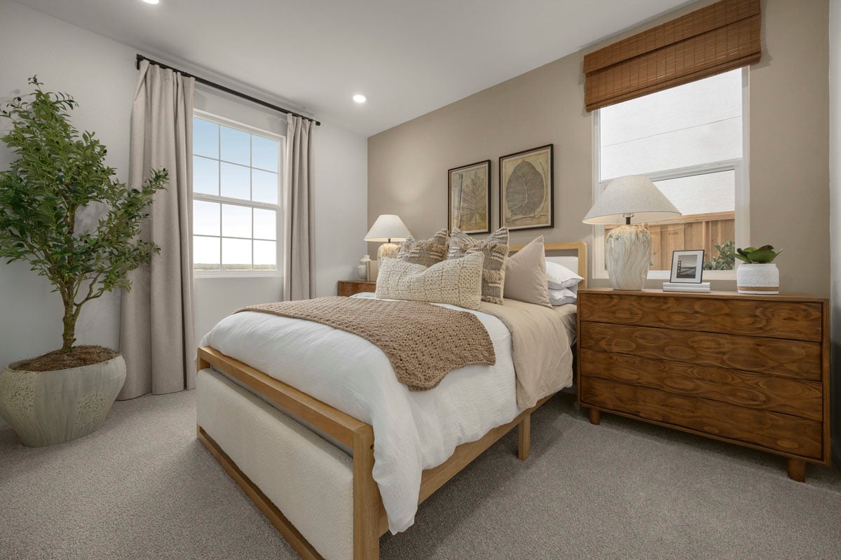 Spacious secondary bedrooms