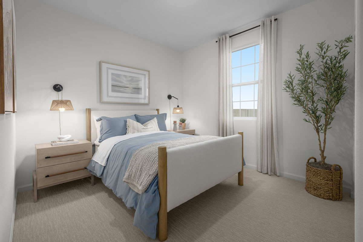 Spacious secondary bedrooms 