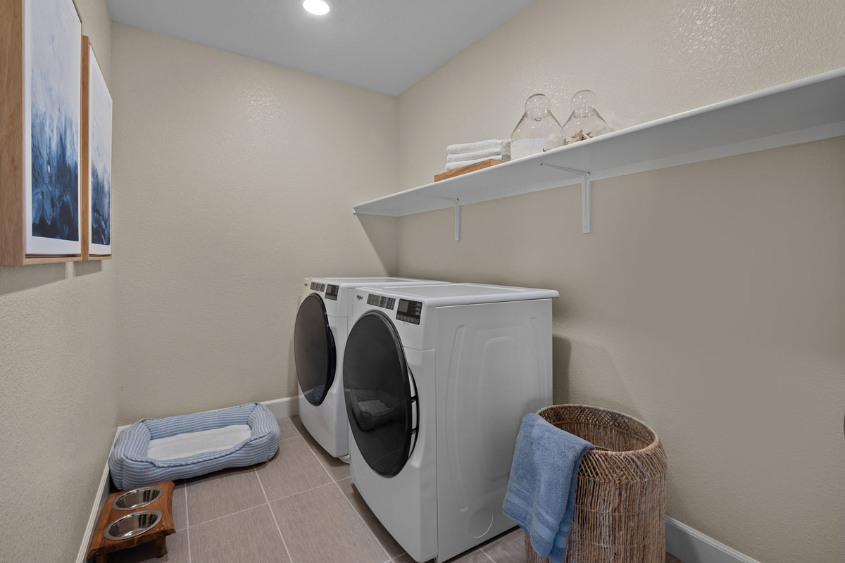 Dedicated laundry room