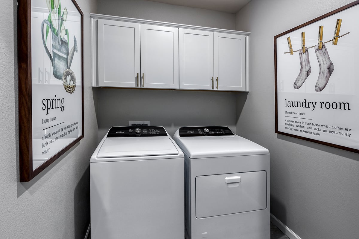 Dedicated laundry room