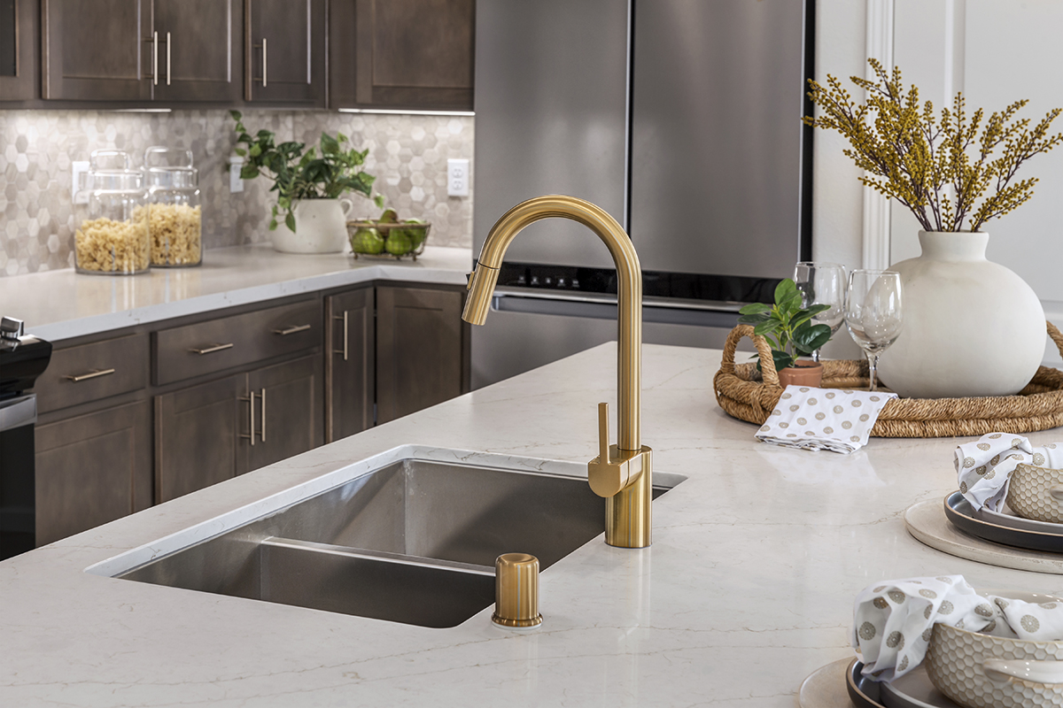 Kitchen island with sink