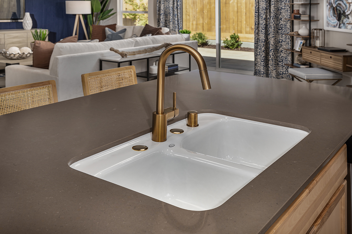 Kitchen island with sink