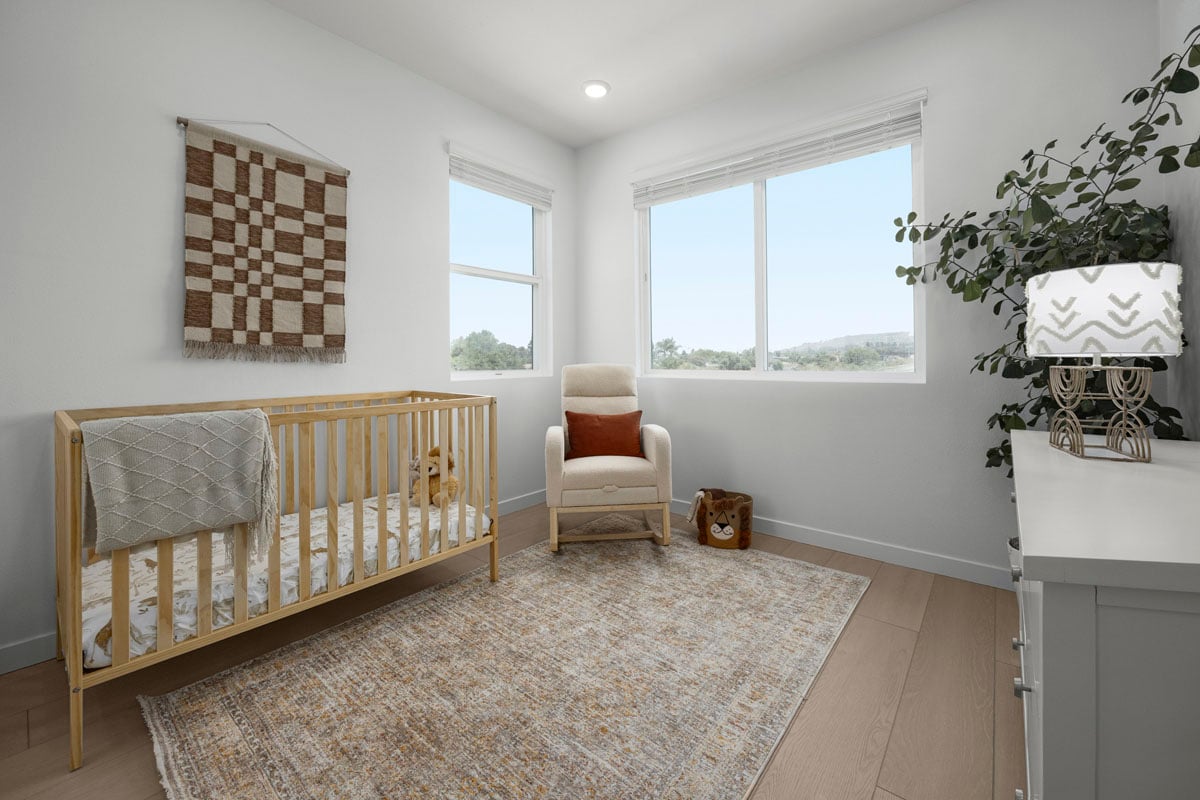 Spacious secondary bedrooms